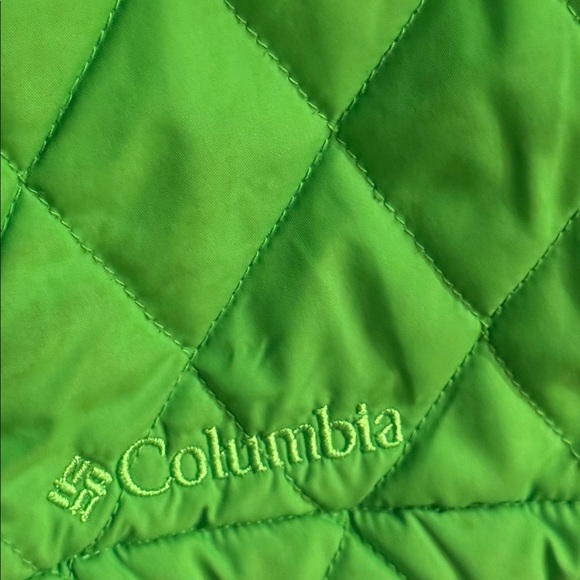 Columbia Bright Green Quilted Core Interchange Jacket women’s small - Picture 2 of 7